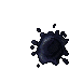 a slain ink blob