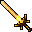 a gilded magic longsword